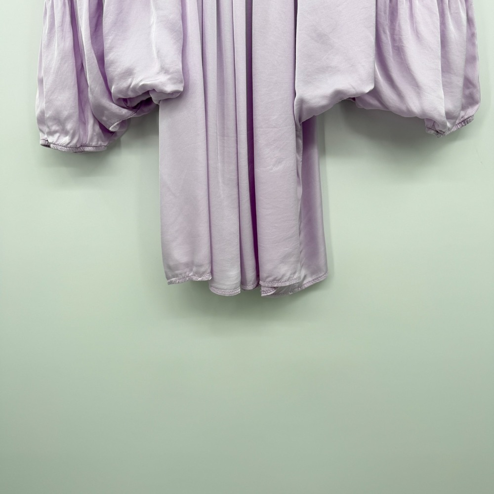 Sofia Made in Italy Top Shirt Blouse One Size Andy Off Shoulder Satin Coquette - Picture 8 of 14